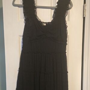 Max Studio Mesh Tiered Midi Dress, L